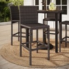 image:imageMartha Stewart Bedford IndoorOutdoor Patio Bar Stools with Rattan Wicker Finish in Brown Set of 2Brown