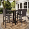 image:imageMartha Stewart Bedford IndoorOutdoor Patio Bar Stools with Rattan Wicker Finish in Brown Set of 2Brown