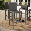 image:imageMartha Stewart Bedford IndoorOutdoor Patio Bar Stools with Rattan Wicker Finish in Brown Set of 2Grey