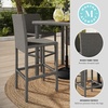 image:imageMartha Stewart Bedford IndoorOutdoor Patio Bar Stools with Rattan Wicker Finish in Brown Set of 2Grey
