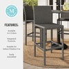 image:imageMartha Stewart Bedford IndoorOutdoor Patio Bar Stools with Rattan Wicker Finish in Brown Set of 2Grey