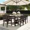 image:imageMartha Stewart Bedford IndoorOutdoor Stackable Patio Armchair with Rattan Wicker Finish in GrayBrown