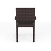 image:imageMartha Stewart Bedford IndoorOutdoor Stackable Patio Armchair with Rattan Wicker Finish in GrayBrown