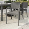 image:imageMartha Stewart Bedford IndoorOutdoor Stackable Patio Armchair with Rattan Wicker Finish in GrayGrey
