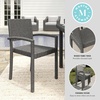image:imageMartha Stewart Bedford IndoorOutdoor Stackable Patio Armchair with Rattan Wicker Finish in GrayGrey