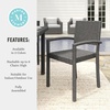image:imageMartha Stewart Bedford IndoorOutdoor Stackable Patio Armchair with Rattan Wicker Finish in GrayGrey