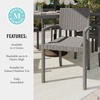 image:imageMartha Stewart Bedford IndoorOutdoor Stackable Patio Armchair with Rattan Wicker Finish in GrayGrey