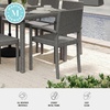 image:imageMartha Stewart Bedford IndoorOutdoor Stackable Patio Armchair with Rattan Wicker Finish in GrayGrey