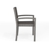image:imageMartha Stewart Bedford IndoorOutdoor Stackable Patio Armchair with Rattan Wicker Finish in GrayGrey