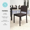 image:imageMartha Stewart Bedford IndoorOutdoor Stackable Patio Chair with Rattan Wicker Finish in GrayBrown