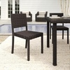 image:imageMartha Stewart Bedford IndoorOutdoor Stackable Patio Chair with Rattan Wicker Finish in GrayBrown