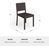image:imageMartha Stewart Bedford IndoorOutdoor Stackable Patio Chair with Rattan Wicker Finish in GrayBrown