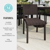 image:imageMartha Stewart Bedford IndoorOutdoor Stackable Patio Chair with Rattan Wicker Finish in GrayBrown