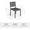 image:imageMartha Stewart Bedford IndoorOutdoor Stackable Patio Chair with Rattan Wicker Finish in GrayGrey
