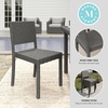 image:imageMartha Stewart Bedford IndoorOutdoor Stackable Patio Chair with Rattan Wicker Finish in GrayGrey