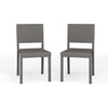 image:imageMartha Stewart Bedford IndoorOutdoor Stackable Patio Chair with Rattan Wicker Finish in GrayGrey