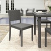 image:imageMartha Stewart Bedford IndoorOutdoor Stackable Patio Chair with Rattan Wicker Finish in GrayGrey
