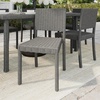 image:imageMartha Stewart Bedford IndoorOutdoor Stackable Patio Chair with Rattan Wicker Finish in GrayGrey