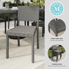 image:imageMartha Stewart Bedford IndoorOutdoor Stackable Patio Chair with Rattan Wicker Finish in GrayGrey