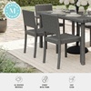 image:imageMartha Stewart Bedford IndoorOutdoor Stackable Patio Chair with Rattan Wicker Finish in GrayGrey
