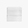 image:imageMartha Stewart Brody 2 Pack Desk Organizers Single Drawer Box and 2 Drawer Box Stackable Plastic Storage for Office Bathroom Countertop Dorm 6 x 75 Clear