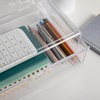 image:imageMartha Stewart Brody Desk Organizer with Drawer Stackable Plastic Desk Storage Box Organizer for Office Bathroom Countertop or Dorm 6 x 75 2 Pack Clear1275 x 775