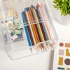 image:imageMartha Stewart Brody Desk Organizer with Drawer Stackable Plastic Desk Storage Box Organizer for Office Bathroom Countertop or Dorm 6 x 75 2 Pack Clear6 x 75