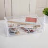 image:imageMartha Stewart Brody Desk Organizer with Drawer Stackable Plastic Desk Storage Box Organizer for Office Bathroom Countertop or Dorm 6 x 75 2 Pack Clear1275 x 775