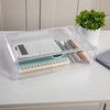 image:imageMartha Stewart Brody Desk Organizer with Drawer Stackable Plastic Desk Storage Box Organizer for Office Bathroom Countertop or Dorm 6 x 75 2 Pack Clear1275 x 775