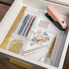 image:imageMartha Stewart Brody Desktop Storage Organizer Stack and Slide Plastic Organizer Tray Organizer for Office Kitchen or Vanity 2S 1M3 x 375 1  3 x 75 1  75 x 625 1