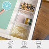 image:imageMartha Stewart Brody Desktop Storage Organizer Stack and Slide Plastic Organizer Tray Organizer for Office Kitchen or Vanity 2S 1M3 x 375 1