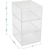 image:imageMartha Stewart Brody Desktop Storage Organizer Stack and Slide Plastic Organizer Tray Organizer for Office Kitchen or Vanity 2S 1M3 x 375 1