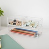 image:imageMartha Stewart Brody Desktop Storage Organizer Stack and Slide Plastic Organizer Tray Organizer for Office Kitchen or Vanity 2S 1M3 x 375 2  3 x 75 1