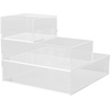 image:imageMartha Stewart Brody Desktop Storage Organizer Stack and Slide Plastic Organizer Tray Organizer for Office Kitchen or Vanity 2S 1M3 x 375 2  3 x 75 2  75 x 625 2