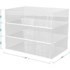 image:imageMartha Stewart Brody Desktop Storage Organizer Stack and Slide Plastic Organizer Tray Organizer for Office Kitchen or Vanity 2S 1M3 x 75 1