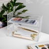 image:imageMartha Stewart Brody Desktop Storage Organizer Stack and Slide Plastic Organizer Tray Organizer for Office Kitchen or Vanity 2S 1M3 x 75 1