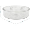 image:imageMartha Stewart Brody Divided Lazy Susan Organizer with 5 Removable Bins Plastic 360 Rotating Desk Storage Organizer 12 Inch Clear