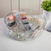 image:imageMartha Stewart Brody Divided Lazy Susan Organizer with 5 Removable Bins Plastic 360 Rotating Desk Storage Organizer 12 Inch Clear