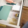 image:imageMartha Stewart Brody Plastic Storage Organizer Bins with Engineered Wood Lid for Home Office Kitchen or Bathroom 3 Pack Small 375 x 3 ClearWhite