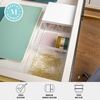 image:imageMartha Stewart Brody Plastic Storage Organizer Bins with Engineered Wood Lid for Home Office Kitchen or Bathroom 3 Pack Small 375 x 3 ClearWhite