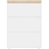image:imageMartha Stewart Brody Plastic Storage Organizer Bins with Engineered Wood Lids for Home OfficeKitchen orBathroom 3 Pack 2Small1Medium ClearWhiteClearLight Natural
