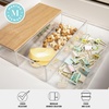 image:imageMartha Stewart Brody Plastic Storage Organizer Bins with Engineered Wood Lids for Home OfficeKitchen orBathroom 3 Pack 2Small1Medium ClearWhiteClearLight Natural