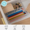 image:imageMartha Stewart Brody Plastic Storage Organizer Bins with Engineered Wood Lids for Home OfficeKitchen orBathroom 3 Pack 2Small1Medium ClearWhiteClearLight Natural