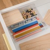 image:imageMartha Stewart Brody Plastic Storage Organizer Bins with Engineered Wood Lids for Home OfficeKitchen orBathroom 3 Pack 2Small1Medium ClearWhiteClearLight Natural
