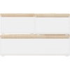 image:imageMartha Stewart Brody Plastic Storage Organizer Bins with Engineered Wood Lids for Home OfficeKitchen orBathroom 3 Pack 2Small1Medium ClearWhiteClearLight Natural