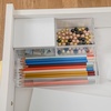 image:imageMartha Stewart Brody Plastic Storage Organizer Bins with Engineered Wood Lids for Home OfficeKitchen orBathroom 3 Pack 2Small1Medium ClearWhiteClearWhite