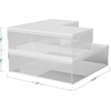 image:imageMartha Stewart Brody Plastic Storage Organizer Bins with Engineered Wood Lids for Home OfficeKitchen orBathroom 3 Pack 2Small1Medium ClearWhiteClearWhite