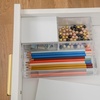 image:imageMartha Stewart Brody Plastic Storage Organizer Bins with Engineered Wood Lids for Home OfficeKitchen orBathroom 3 Pack 2Small1Medium ClearWhiteClearWhite