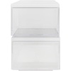 image:imageMartha Stewart Brody Plastic Storage Organizer Bins with Engineered Wood Lids for Home OfficeKitchen orBathroom 3 Pack 2Small1Medium ClearWhiteClearWhite