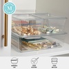 image:imageMartha Stewart Brody Plastic Storage Organizer Bins with Lids for Home Office Kitchen or Bathroom 4 Pack 2Small1Medium 1 Large ClearWhiteSet of 1 Pack of 2